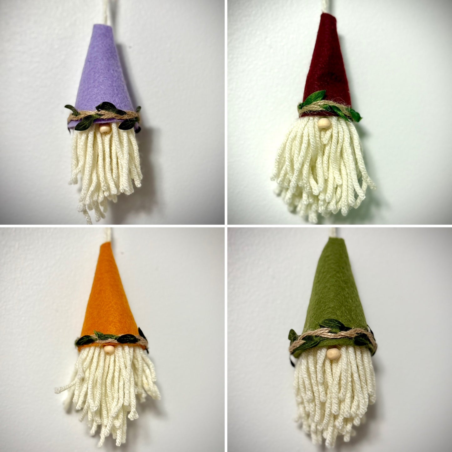 Felt Gnome Ornaments