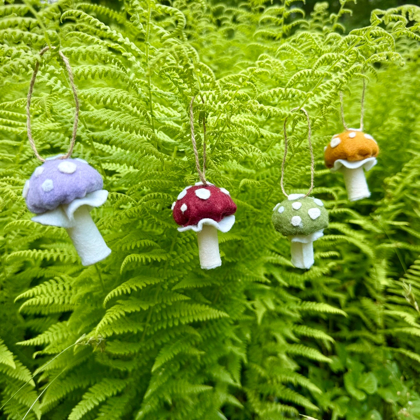 Felt Mushroom Ornaments