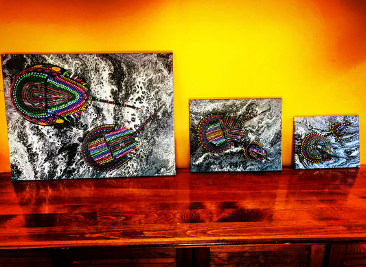 Painted Horseshoe Crab Shells