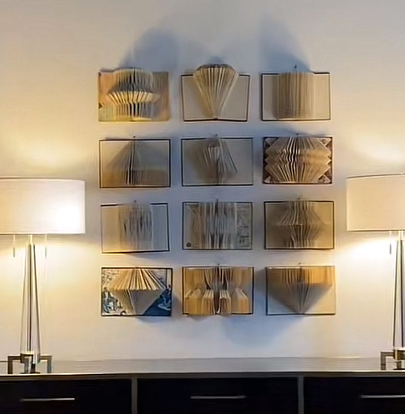 Book Wall or Table Art
