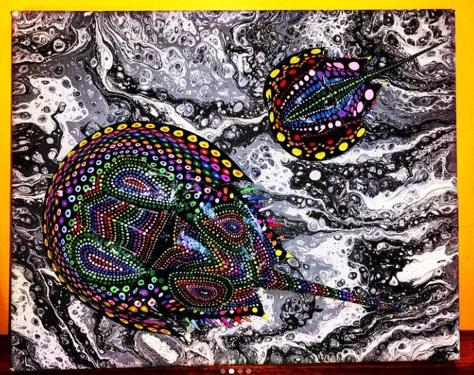 Painted Horseshoe Crab Shells